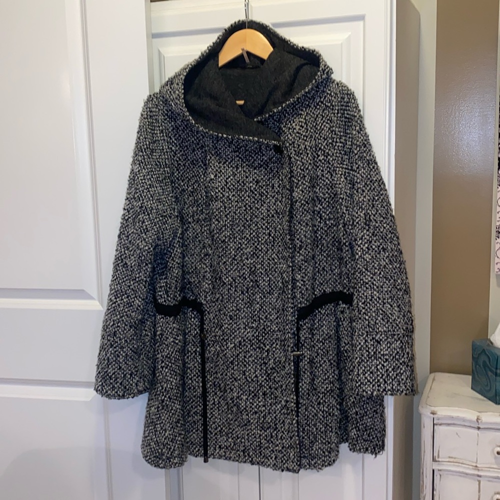 ￼ Free People bouclet coat with hood